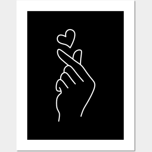 Heart Hand Posters and Art